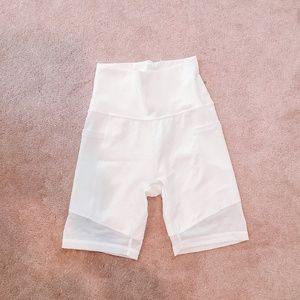 WORN ONCE Aerie Mesh Biker Shorts High Waisted
